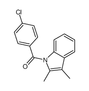 (4-chlorophenyl)-(2,3-dimethylindol-1-yl)methanone结构式