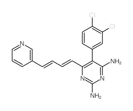 2,4-Pyrimidinediamine,5-(3,4-dichlorophenyl)-6-[4-(3-pyridinyl)-1,3-butadien-1-yl]- picture