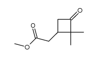 methyl (2,2-dimethyl-3-oxocyclobutyl)acetate Structure