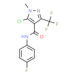 5-Chloro-N-(4-fluorophenyl)-1-methyl-3-(trifluoromethyl)-1H-pyrazole-4-carboxamide Structure