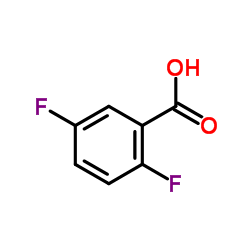 2,5-二氟苯甲酸结构式