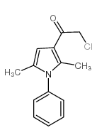 2-氯-1-(2,5-二甲基-1-苯基-1H-吡咯-3-基)-1-乙酮结构式