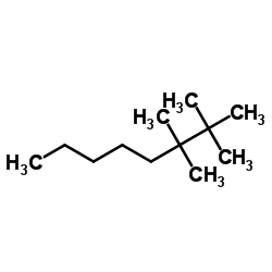2,2,3,3-Tetramethyloctane结构式