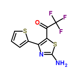 1-(2-AMINO-4-THIEN-2-YL-1,3-THIAZOL-5-YL)-2,2,2-TRIFLUOROETHANONE picture