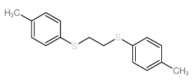 1-methyl-4-[2-(4-methylphenyl)sulfanylethylsulfanyl]benzene structure