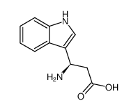 (S)-3-AMINO-3-(1H-INDOL-3-YL)PROPANOIC ACID structure