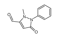 2-methyl-5-oxo-1-phenylpyrazole-3-carbaldehyde Structure