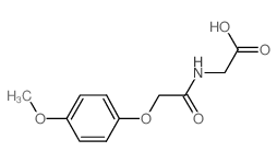 [2-(4-Methoxy-phenoxy)-acetylamino]-acetic acid structure