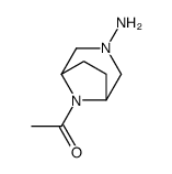 3,8-Diazabicyclo[3.2.1]octan-3-amine,8-acetyl-(9CI)结构式