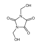 1,3-bis(hydroxymethyl)imidazolidine-2,4,5-trione Structure