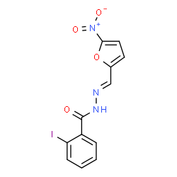 2-iodo-N'-[(E)-(5-nitrofuran-2-yl)methylidene]benzohydrazide structure