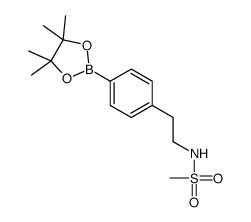 N-[2-[4-(4,4,5,5-tetramethyl-1,3,2-dioxaborolan-2-yl)phenyl]ethyl]methanesulfonamide结构式