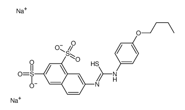 disodium,7-[(4-butoxyphenyl)carbamothioylamino]naphthalene-1,3-disulfonate结构式