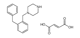 1-[(2-benzylphenyl)methyl]piperazine,(E)-but-2-enedioic acid结构式