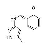 6-[[(5-methyl-1H-pyrazol-3-yl)amino]methylidene]cyclohexa-2,4-dien-1-one Structure