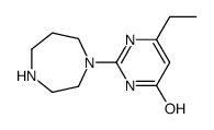 4(1H)-Pyrimidinone,6-ethyl-2-(hexahydro-1H-1,4-diazepin-1-yl)-(9CI) picture