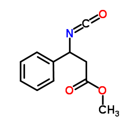 METHYL-3-ISOCYANATO-3-PHENYLPROPIONATE结构式