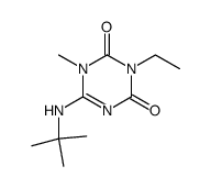 6-tert-butylamino-3-ethyl-1-methyl-1H-[1,3,5]triazine-2,4-dione Structure