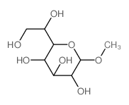 D-glycero-b-D-galacto-Heptopyranoside, methyl (9CI) Structure