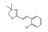 2-[(E)-2-(2-chlorophenyl)ethenyl]-4,4-dimethyl-5H-1,3-oxazole结构式