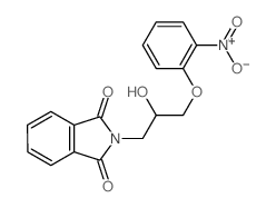 2-[2-hydroxy-3-(2-nitrophenoxy)propyl]isoindole-1,3-dione Structure