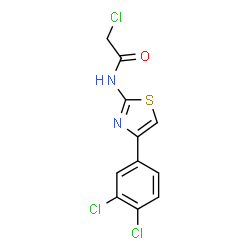 2-Chloro-N-[4-(3,4-dichloro-phenyl)-thiazol-2-yl]-acetamide Structure