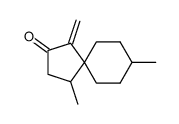 Spiro[4.5]decan-2-one, 4,8-dimethyl-1-methylene- (9CI)结构式