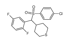 4-[[(4-chlorophenyl)sulfonyl](2,5-difluorophenyl)methyl]tetrahydrothiopyrane Structure