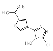 5-(5-异丙基噻吩-3-基)-4-甲基-4H-1,2,4-噻唑-3-硫醇图片