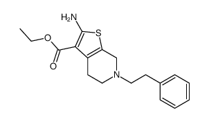 ethyl 2-amino-6-(2-phenylethyl)-5,7-dihydro-4H-thieno[2,3-c]pyridine-3-carboxylate Structure