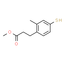 3-(4-Mercapto-2-Methyl-phenyl)-propionic acid Methyl ester Structure