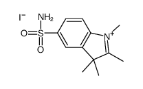 1,2,3,3-tetramethylindol-1-ium-5-sulfonamide,iodide Structure