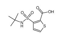 2-THIOPHENECARBOXYLIC ACID, 3-[[(1,1-DIMETHYLETHYL)AMINO]SULFONYL]- Structure