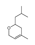 3,6-dihydro-4-methyl-2-(2-methylpropyl)-2H-pyran结构式