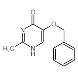 2-methyl-5-phenylmethoxy-3H-pyrimidin-4-one结构式