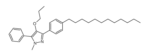 3-(4-dodecylphenyl)-1-methyl-5-phenyl-4-propoxypyrazole Structure