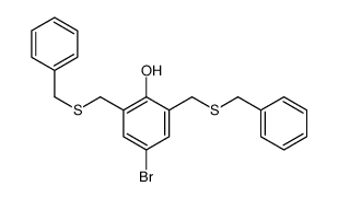 2,6-bis(benzylsulfanylmethyl)-4-bromophenol Structure