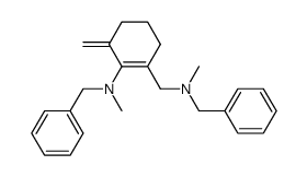 Benzyl-{2-[(benzyl-methyl-amino)-methyl]-6-methylene-cyclohex-1-enyl}-methyl-amine结构式