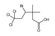 4-bromo-6,6,6-trichloro-3,3-dimethylhexanoic acid Structure