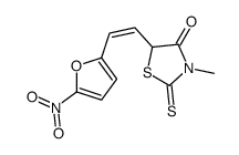 3-methyl-5-[2-(5-nitrofuran-2-yl)ethenyl]-2-sulfanylidene-1,3-thiazolidin-4-one Structure