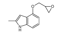 2-methyl-4-(oxiran-2-ylmethoxy)-1H-indole结构式