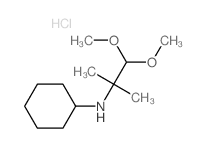 Cyclohexanamine,N-(2,2-dimethoxy-1,1-dimethylethyl)-, hydrochloride (1:1) Structure