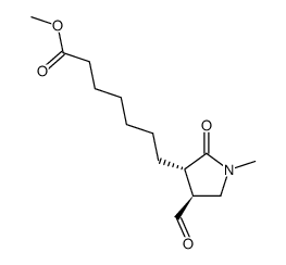 Methyl 7-(3-Formyl-1-methyl-5-oxo-4-pyrrolidinyl)heptanoate Structure