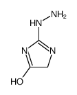 2-hydrazinyl-1,4-dihydroimidazol-5-one Structure