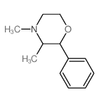 (+)-3,4-Dimethyl-2-phenylmorpholine structure
