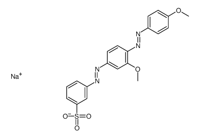 sodium 3-[[3-methoxy-4-[(4-methoxyphenyl)azo]phenyl]azo]benzenesulphonate structure