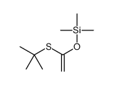 1-tert-butylsulfanylethenoxy(trimethyl)silane结构式