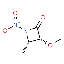 2-Azetidinone,3-methoxy-4-methyl-1-nitro-,(3R,4S)-rel-(9CI) picture