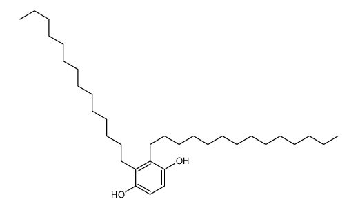 2,3-di(tetradecyl)benzene-1,4-diol Structure