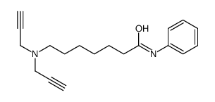 7-[bis(prop-2-ynyl)amino]-N-phenylheptanamide Structure